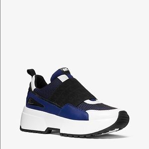 mesh slip on trainers